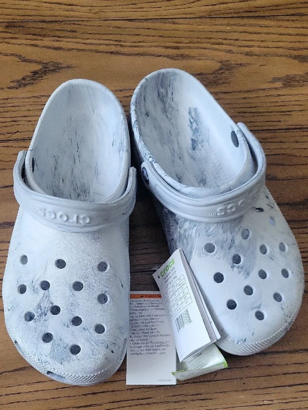 Crocs Adults' Classic Watercolor Marble Clog M9/W11